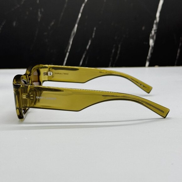 NEW SAINT LAURENT SUNGLASSES GREEN BROWN UNISEX EYEWEAR SAINT LAURENT SL713 004 main image 10